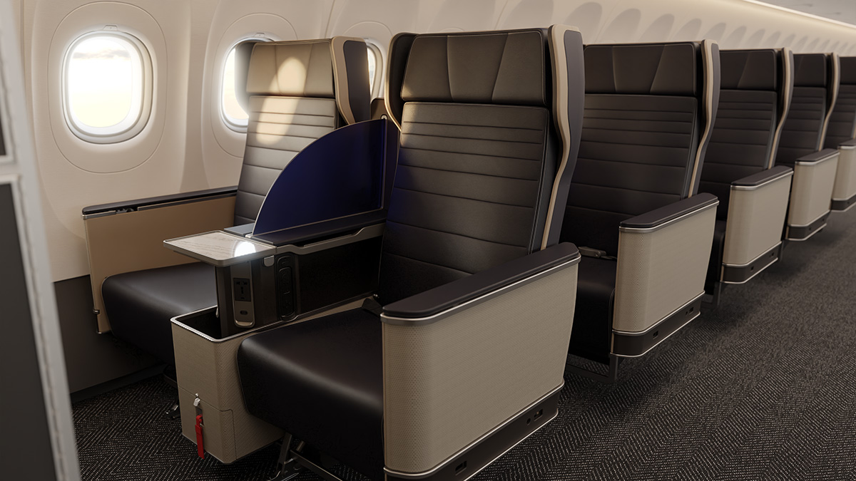 United Unveils New Domestic First Class Seats With Wireless Charging
